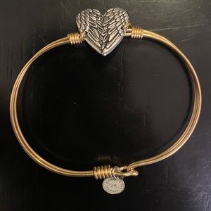 Luca and Danni Angel Wing Heart Bangle ❤️